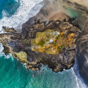 Aerial view of Whatipu Lighthouse