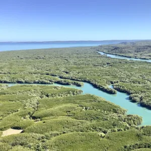 Aerial view of Wunaamin-Miliwundi (King Leopold) Ranges