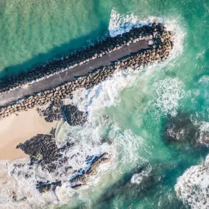 Aerials over Cudgen Creek Print Aerials over Cudgen Creek Print