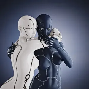 affection, ai, ar, artificial intelligence, augmented reality, black, black and white affection, ai, ar, artificial intelligence, augmented reality, black, black and white