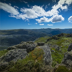 Alpine scenery near Falls creek in the mountainous region of north east Victoria, Australia