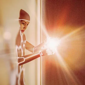 android, beam, color image, concept, copy space, cyberspace, cyborg, digital composite android, beam, color image, concept, copy space, cyberspace, cyborg, digital composite