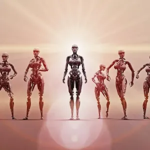 android, color image, concept, confident, copy space, crowd, cyborg, digital composite android, color image, concept, confident, copy space, crowd, cyborg, digital composite