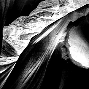 Antelope Canyon in black and white