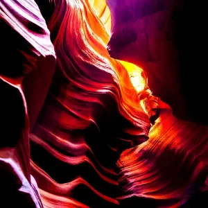 Upper Antelope Canyon Print - Light Through Ribs