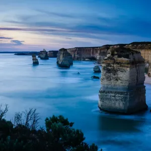 Print of the 12 Apostles Rock Formation at Night