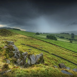 Approaching storm near the roaches, Staffordshire, England, United kingdom