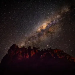 Astro Photography of the Milky Way above Glen Helen Gorge, West MacDonnell National Park