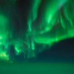 Aurora from the air