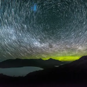 Aurora Australis Print over Wineglass Bay Aurora Australis Print over Wineglass Bay