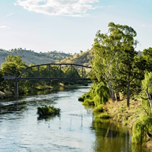 Australia, New South Wales, Gundagai, Bridge over river