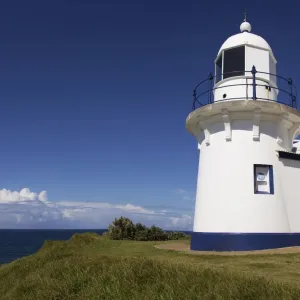 Australia, New South Wales, Port Macquarie, White lighthouse Australia, New South Wales, Port Macquarie, White lighthouse