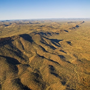 Australia, Northern Territory, Alice Springs, McDonnell Ranges, Landscape, aerial view