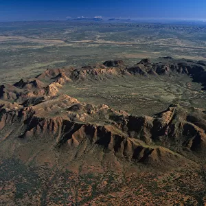 Australia, Northern Territory, Gosses Bluff Crater, aerial view