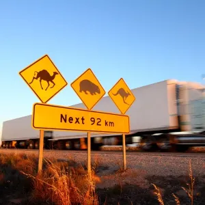 Australia road sign highway