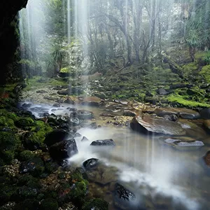 Australia, Tasmania, Cradle Mountain National Park, waterfall
