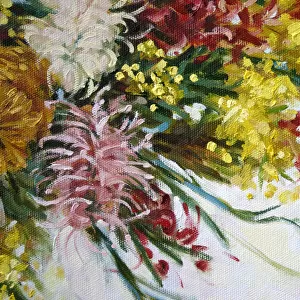 Australian Native Flowers Oil Painting