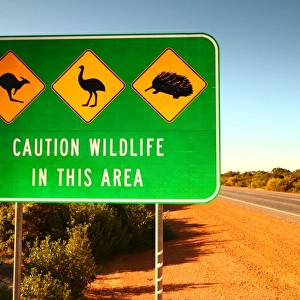 Australian wildlife sign