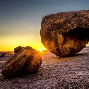 Balancing rock on the top of Hyden Rock