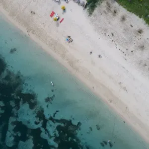 Bali Island Aerial Sea View Print