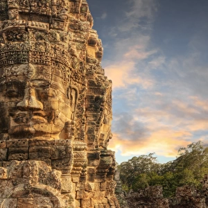 The Bayon Stone, Angkor Thom, Siem Reap, Cambodia