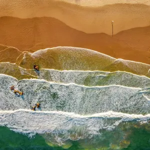 Aerial View Print of Shark Bay Coastline