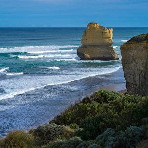 Beautiful beach at Twelve apostles. Great Ocean Road, Australia. Famous rock formations