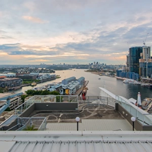 Beautiful panoramic view of buildings and skyline. Sydney, Australia