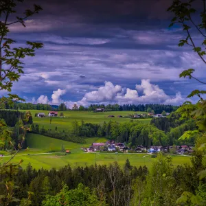 A beautiful scenic springtime view near St Gilgen, Austria