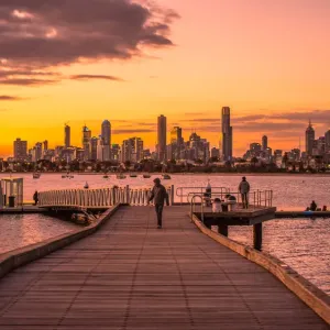 Beautiful twilight, Melbourne, Australia