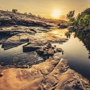Bell Gorge, The Kimberleys, sunrise in the outback