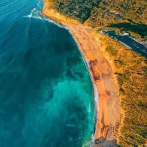 Bells Beach Print - Aerial View of Victoria's Coastline