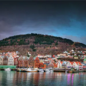 Bergen Harbour in Winter