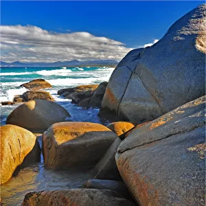 Binnalong bay, east coastline of Tasmania, Australia