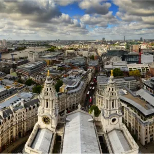 A birds eye view of the city of London, England, United Kingdom