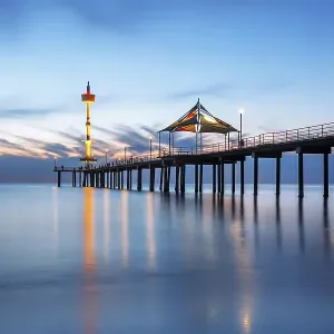 Blue Hour at Brighton Jetty, Adelaide, South Australia Blue Hour at Brighton Jetty, Adelaide, South Australia