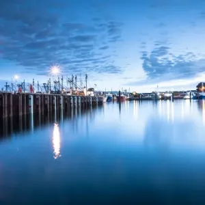 Blue hour at the wharf