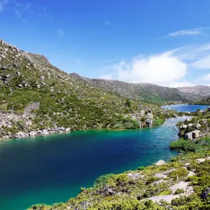 Blue lake at Tarn Shelf