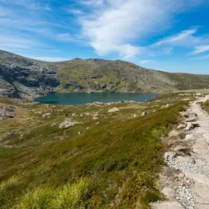 Blue lake track in kosciuszko national park