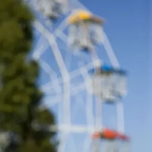 Blurred view of a ferris wheel Blurred view of a ferris wheel