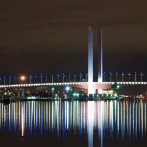 Bolte Bridge, from Yarra River, Melbourne, Austral Bolte Bridge, from Yarra River, Melbourne, Austral