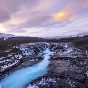 Brarfoss Iceland Sunset Print