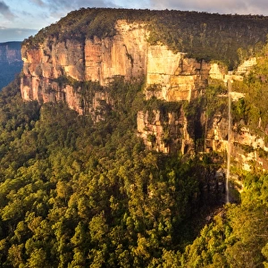 Bridal Veil Falls at Grose Valley in Blue Mountains, New South Wales