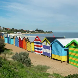 Melbourne Metal Print Collection: Brighton Beach