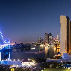 Brisbane Central Business District at dawn