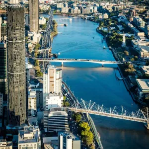 Brisbane City Aerial Print Brisbane City Aerial Print