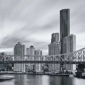 Australian Landmarks Framed Print Collection: Story Bridge, Kangaroo Point, Brisbane