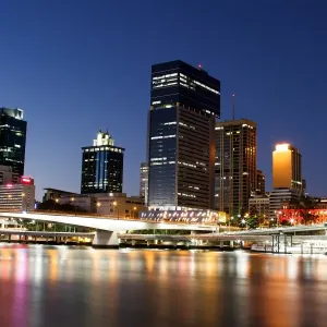 Brisbane cityscape at night