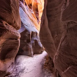 Buckskinschlucht im Kanon von Buckskin Gulch in Arizona