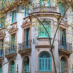 Building facade, Montevideo, Uruguay